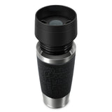 Taza Térmica Emsa Travel Mug Clásica Negro/Acero Inoxidable, 0,36 Litros N2020200