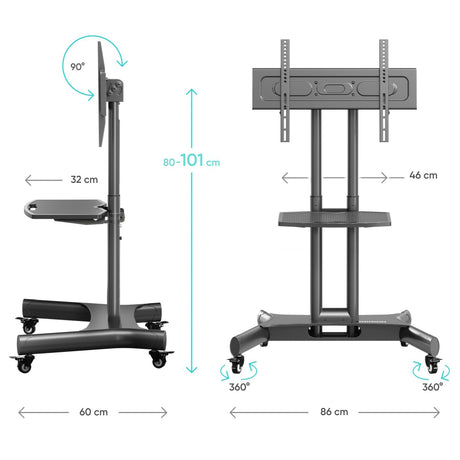 EAN 4603728443508 - ONKRON TS1350-B soporte para TV 177,8 cm (70") Negro imagen 14