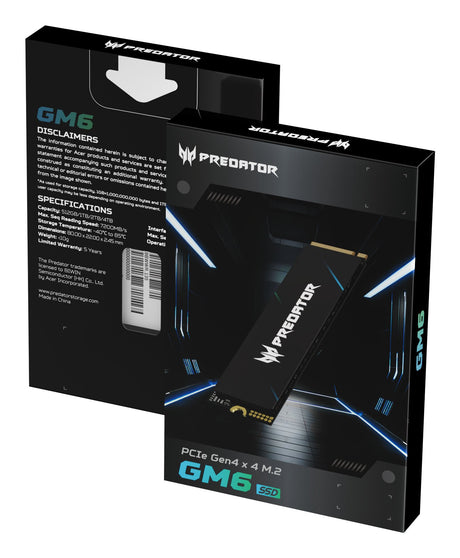 EAN 6955914639751 - Predator GM6-4TB M.2 PCI Express 4.0 NVMe SLC imagen 11