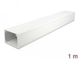Delock Cablekanal Mit Deckel Selbstklebend 83 X 54 Mm - Länge 1 M Weiss