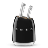 Bloque De Cuchillos Smeg Estilo Años 50 Negro Kbsf02bl