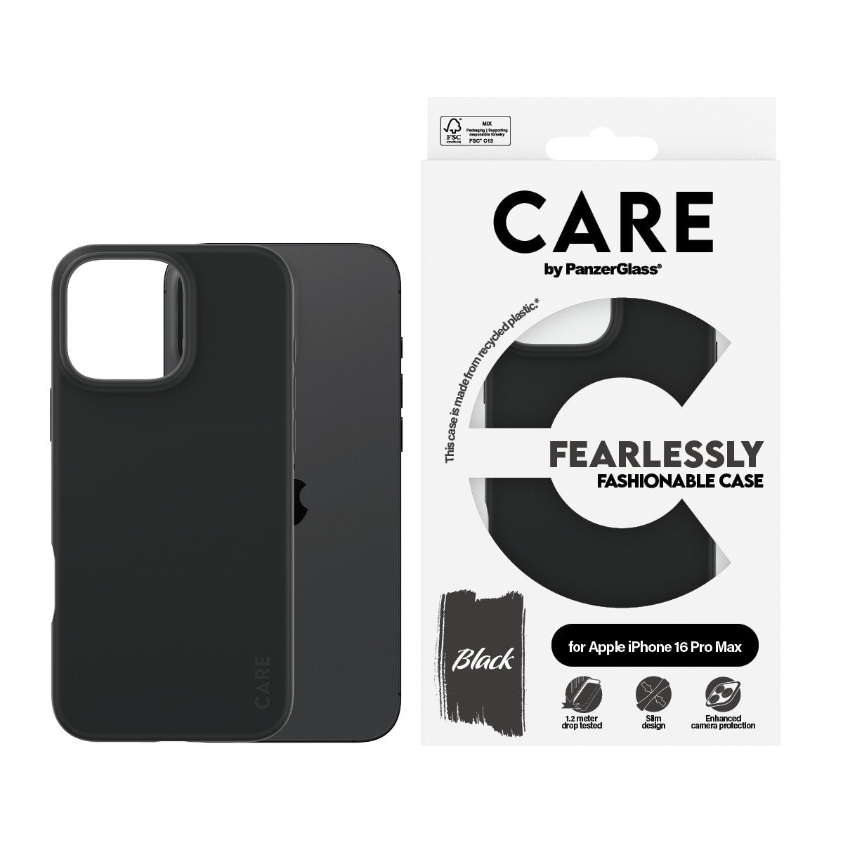EAN 5715685004629 - PanzerGlass CARE™ by ® Case Black iPhone 16 Pro Max funda para teléfono móvil Negro imagen 2
