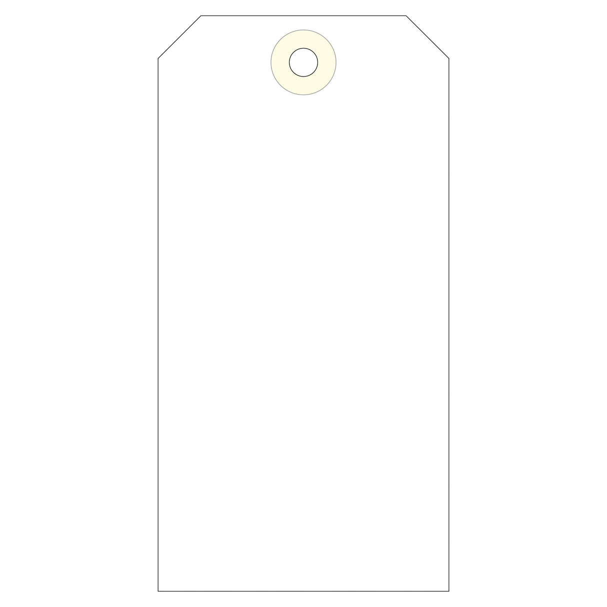 Apli Etiquetas Colgantes Con Arandela 125x63mm Caja De 1000 Crema