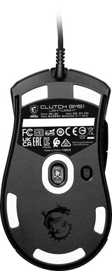 Raton Msi Clutch Gm51 Lightweight Gaming , Negro, Usb