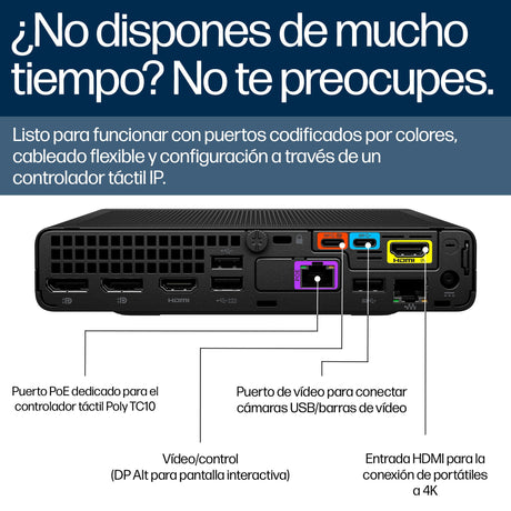 EAN 5902002274418 - HP Poly Studio Base Kit G9 Plus for Microsoft Teams HP Mini IP PC w/TC10 sistema de video conferencia Eth imagen 8