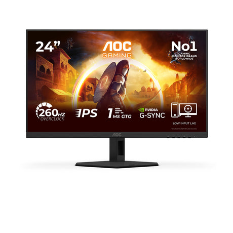 EAN 4038986183215 - AOC G4 24G4ZREP pantalla para PC 60,5 cm (23.8") 1920 x 1080 Pixeles Full HD LCD Negro, Rojo imagen 1