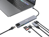 EAN 4015867239735 - Equip 133497 base para portátil y replicador de puertos Alámbrico USB Tipo C Negro, Gris imagen 4