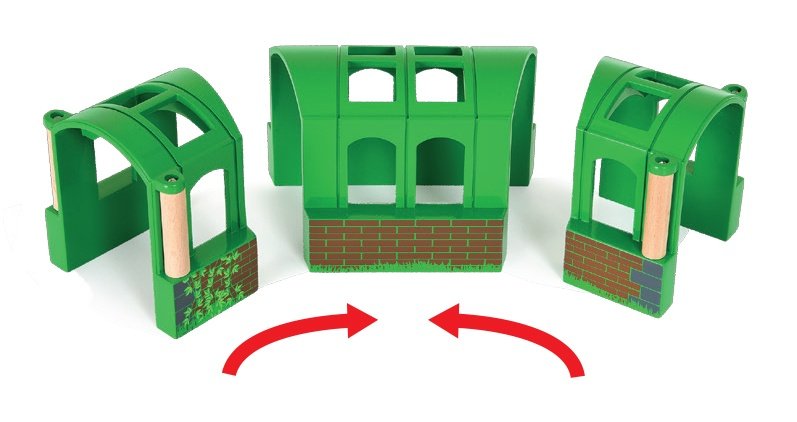 Brio World World Flexible Tunnel, Train Green 33709