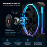 Coolbox Gaming Disipador Cpu Argb 6 Heatpipes 240w Tdp