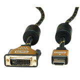 Roline Gold Monitorcable Dvi (24+1) - Hdmi, St St, 3 M