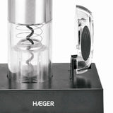 Haeger Lucca Pack Abridor De Vino Eléctrico Metálico Sacacorchos