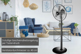 86825 Standventilator Silverline 40cm Sw Si 50w 3 Stufen Oszillierend