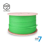 Aisens Bobina Cable Rj45 Lszh Cpr Cca Cat.7 600 Mhz S/Ftp Awg23 - 500m - Verde