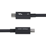 EAN 0065030920360 - StarTech.com TBLT5MM50CM240W cable Thunderbolt 0,5 m 80 Gbit/s Negro imagen 3