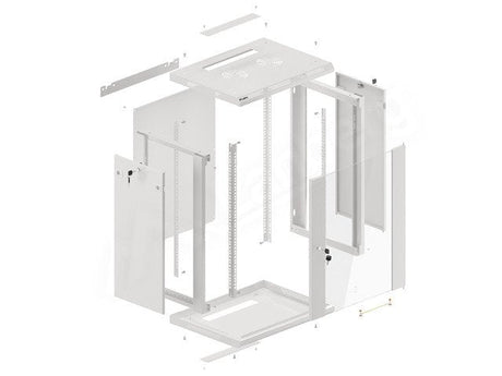 EAN 5901969403183 - Lanberg WF01-6415-10S armario rack 15U Bastidor de pared Gris imagen 6