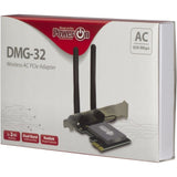 Inter-Tech Wi-Fi 5 Pcie Adapter Dmg-32 2dbi Antenna 650mbps Retail