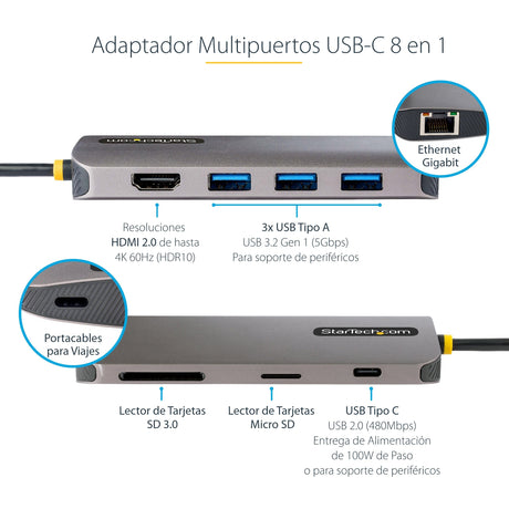 EAN 0065030895552 - StarTech.com 115B-USBC-MULTIPORT base para portátil y replicador de puertos Alámbrico USB 3.2 Gen 1 (3.1  imagen 13