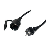 Logilink 5m Cable De Extensión De Alimentación  2xschuko 5m Negro