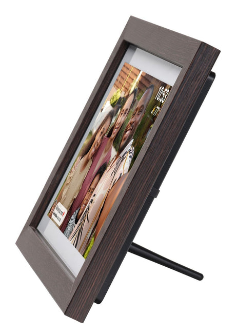 EAN 5706751070310 - Denver PFF-1042DWMK2 marco fotográfico digital Madera 25,6 cm (10.1") Pantalla táctil Wifi imagen 5