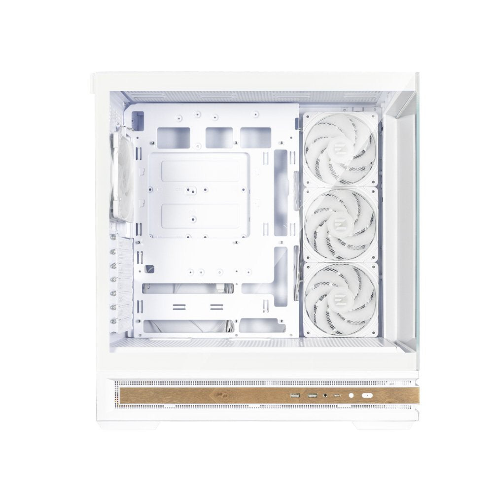Caja Pc Zalman P40 Namu Atx 4 Xvent 120mm Argb 2xusb 3.0 Blanco S/N Fuente