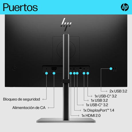 EAN 0196786294556 - HP E-Series E27k G5 4K USB-C Monitor pantalla para PC 68,6 cm (27") 3840 x 2160 Pixeles 4K Ultra HD LCD N imagen 4