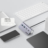 EAN 4894160058546 - UNITEK H1337AGY01 hub de interfaz USB 3.2 Gen 1 (3.1 Gen 1) Type-C 5000 Mbit/s Gris imagen 3