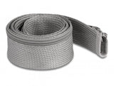 Geflechtschlauch Mit Reissverschluss Hitzebeständig 1 M X 50 Mm Grau