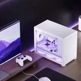 Jonsbo D32 Pro Blanco Pc-Gehäuse, Mini-Gehäuse, Matx, Tempered Glass - Weiss