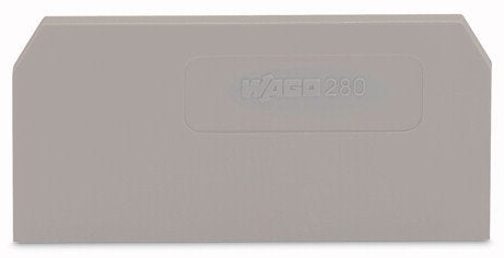 Wago 280-308 Abschluss-Und Zwischenplatte,2,5 Mm Dick,Grau