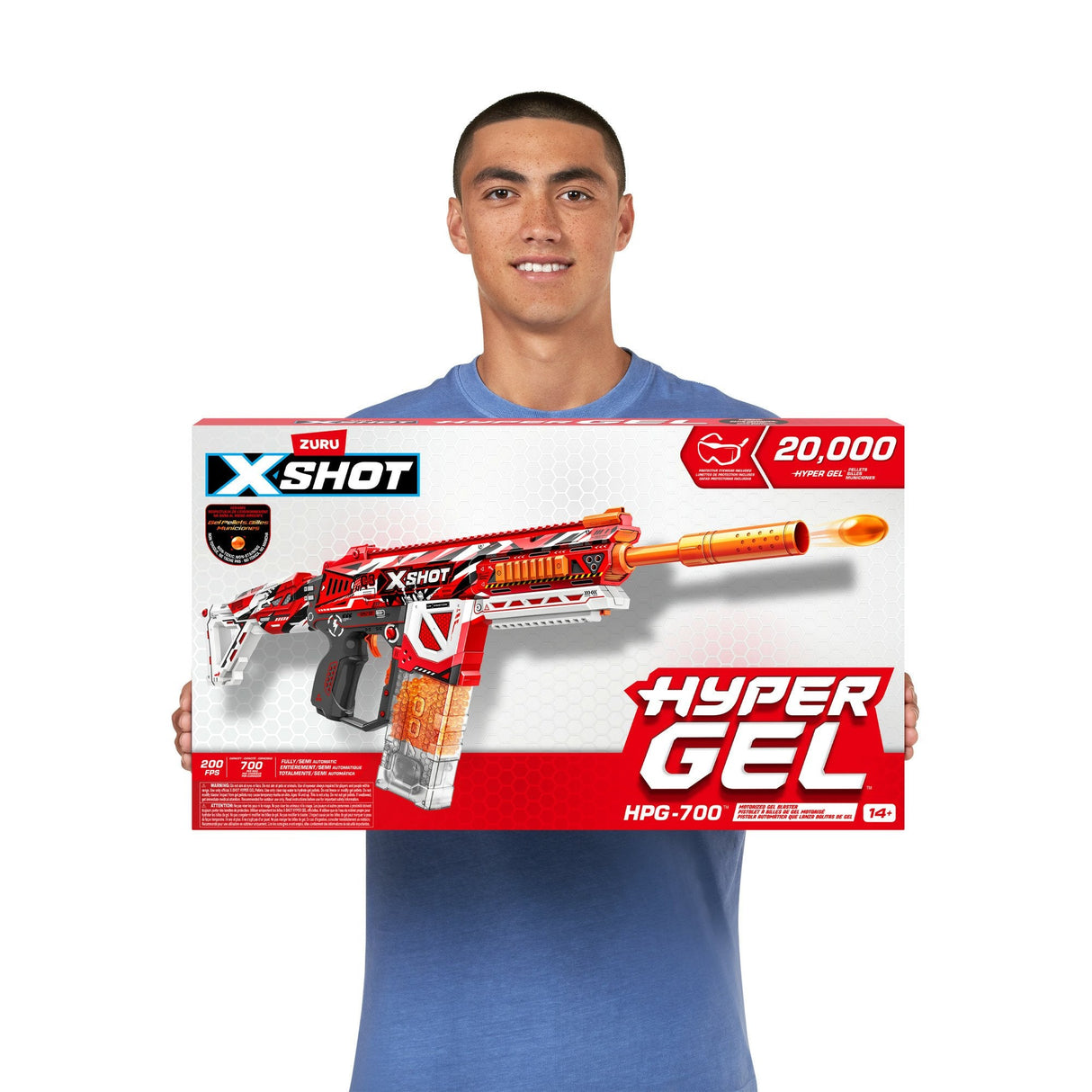 Zuru Xshot-Hyper Gel-Blaster Hpg-700 Incluyendo 3500 Bolas De Gel 36620