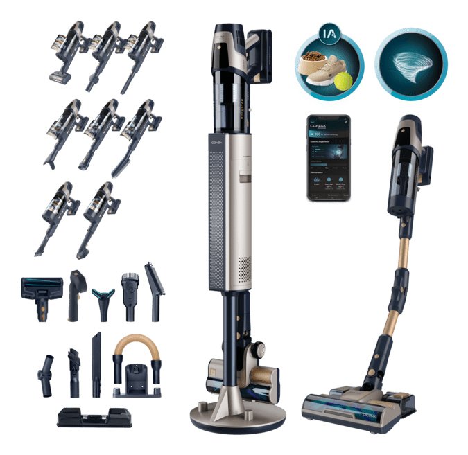 EAN 8435771930621 - Cecotec Conga Rockstar 11500 Odyssey Station Connected IA Aspiradora escoba 2 en 1 Batería Secar HEPA Sin imagen 1