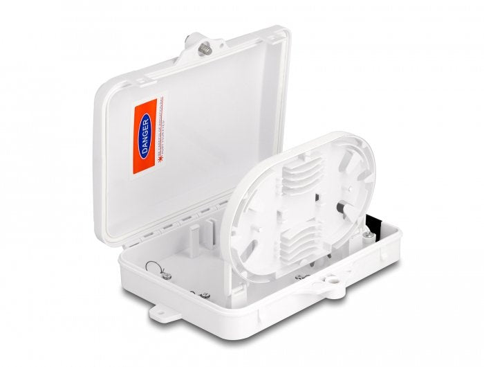 Lwl Caja Distribuidora Para Interior- Y Exterior Ip65 Resistente Al Agua Con Cerradura 6 Port Blanco