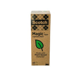 Scotch Magic Cinta Adhesiva Invisible Ecológica Rollo  19mm X 33m Caja 9u