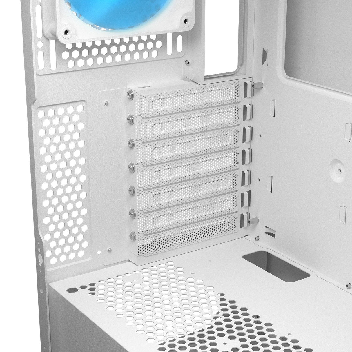 Cougar Caja Midi-Tower Airface Flo, Argb, Blanco