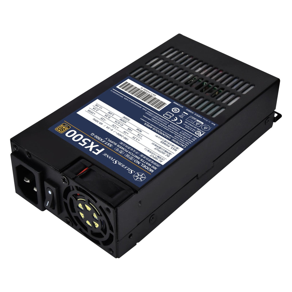 Fuente De Alimentación Silverstone 500w Flex Atx Sst-Fx500-G,