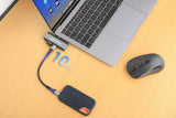 Manhattan 190404 Base Para Portátil Y Replicador De Puertos Alámbrico Usb 3.2 Gen 2 (3.1 Gen 2) Type-C Gris