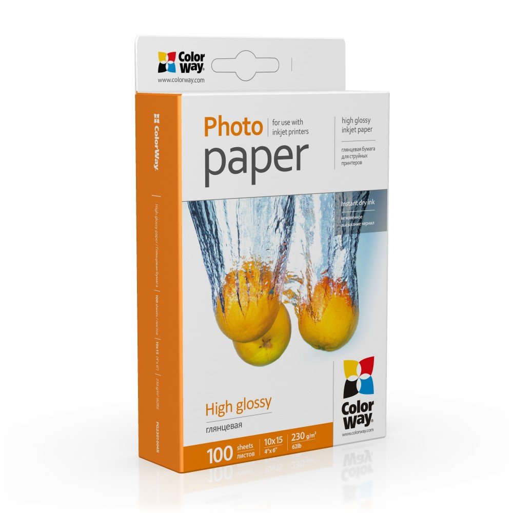 Colorway Pg2301004r Papel Fotográfico A4 Blanco Brillo