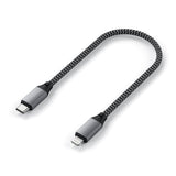 Usb Cable 0.25 M Usb C Usb  C/Lightning Black, Grey