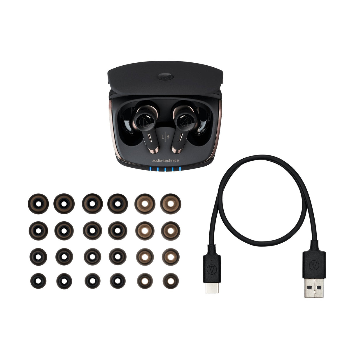 Auriculares Audio-Technica Ath-Twx9, Negro, Bluetooth, Usb-C Ath-Twx9