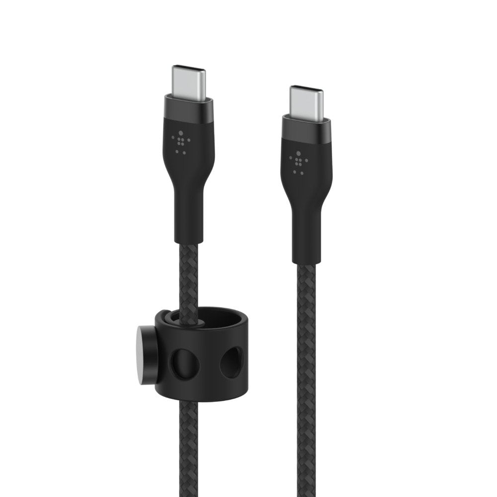 Usb-C Usb-C 2.0_braid Silic 3m Bk