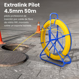 Extralink Cable Pulling Rod 4.5mm 50m Pilot Z W£Ókna Szklanego Do Przeci¥Gania Kabli 4.5mm 50m Zó£Ty