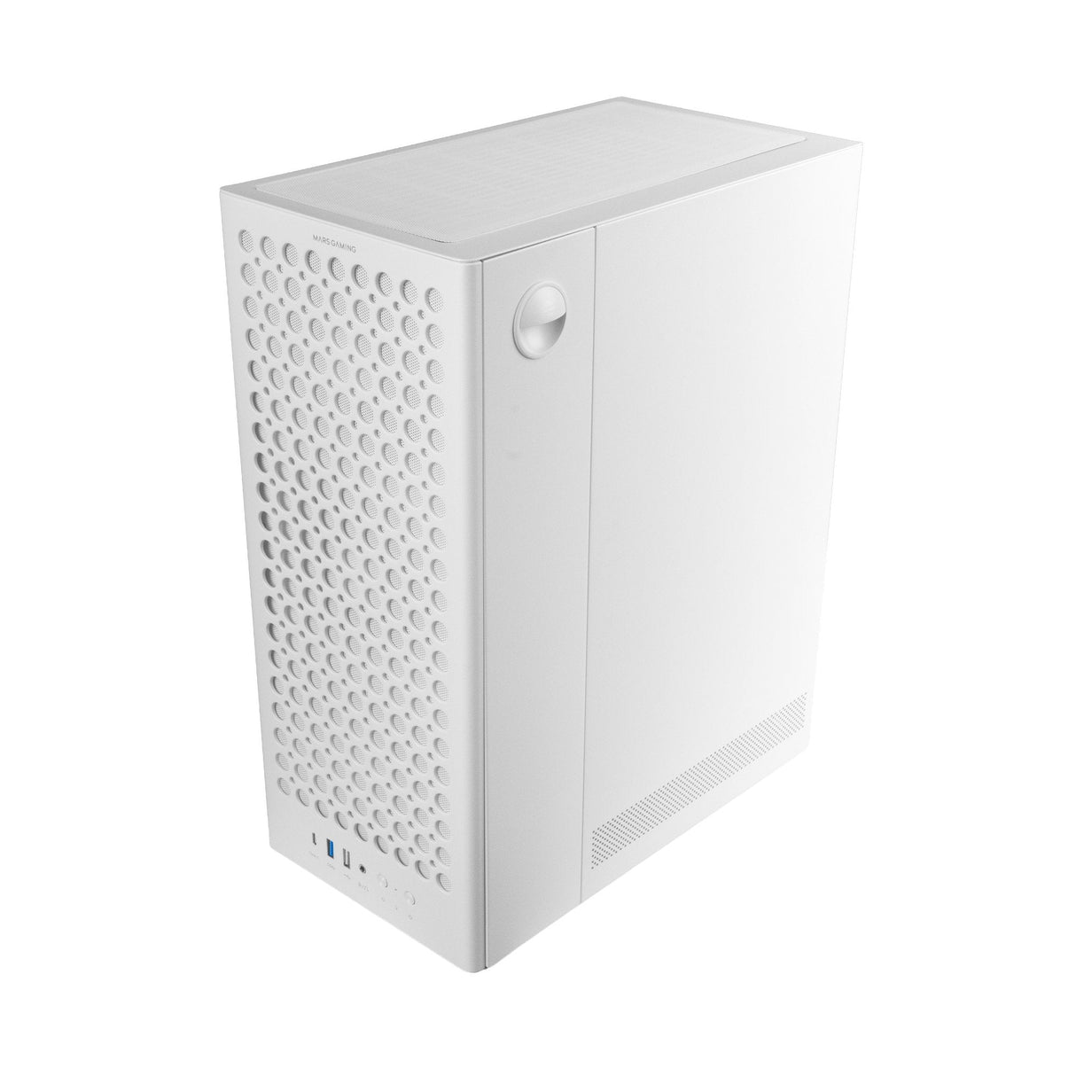 Caja Pc  Atx Mars Gaming Mc-T800 Frontal Airdot Mesh 4x Ventiladores Fdb Cablehatch Usb-C Blanco