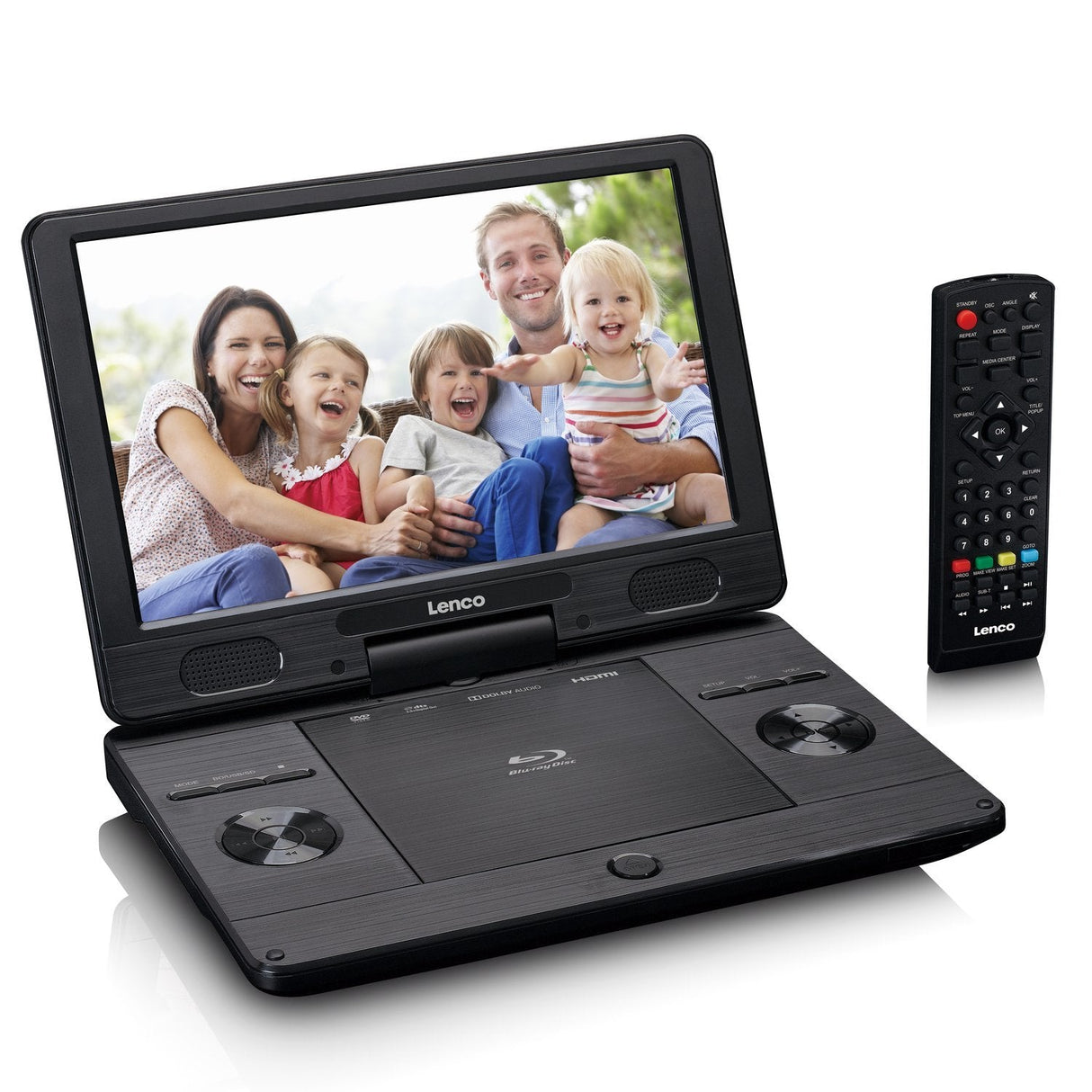 Lenco Brp-1150bk Reproductor De Dvd/Bluray Portátiles Reproductor De Blu-Ray Portátil Convertible 29,2 Cm (11.5") 1024 X 600 Pixeles Negro