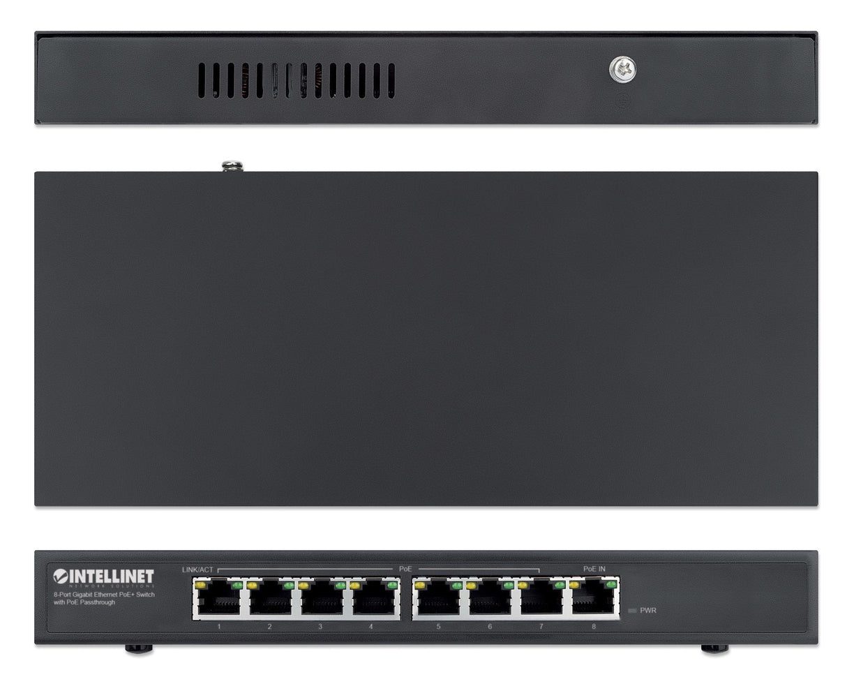 EAN 0766623561679 - Intellinet 561679 switch Gigabit Ethernet (10/100/1000) Energía sobre Ethernet (PoE) Negro imagen 5