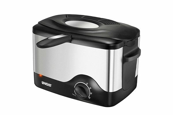 Unold 58615 Freidora Sencillo Negro, Acero Inoxidable