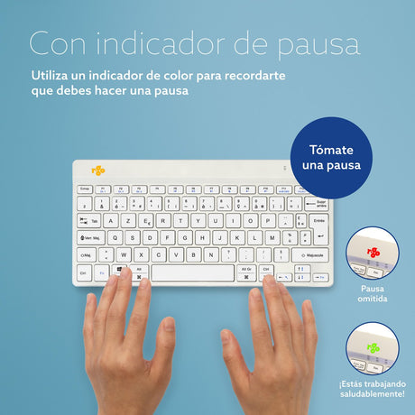 EAN 8719274492047 - R-Go Tools RGOCOFRWLWH teclado Oficina Francés imagen 12