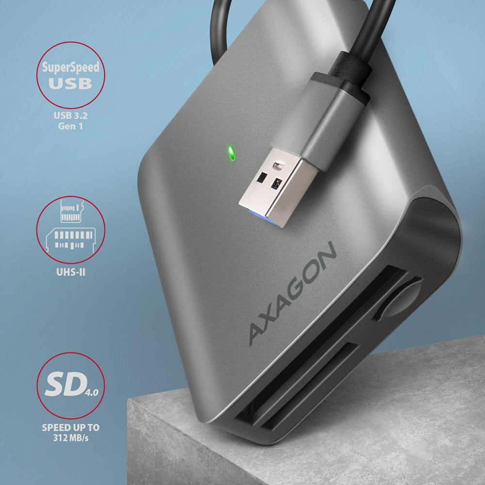 Lector De Tarjetas Externo Axagon Cre-S3 Externo Usb-A 3.2