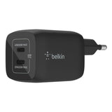 Cargador De Pared Belkin 2xusb-C 65w Pd 3.0, Pps, Negro Wch013vfbk