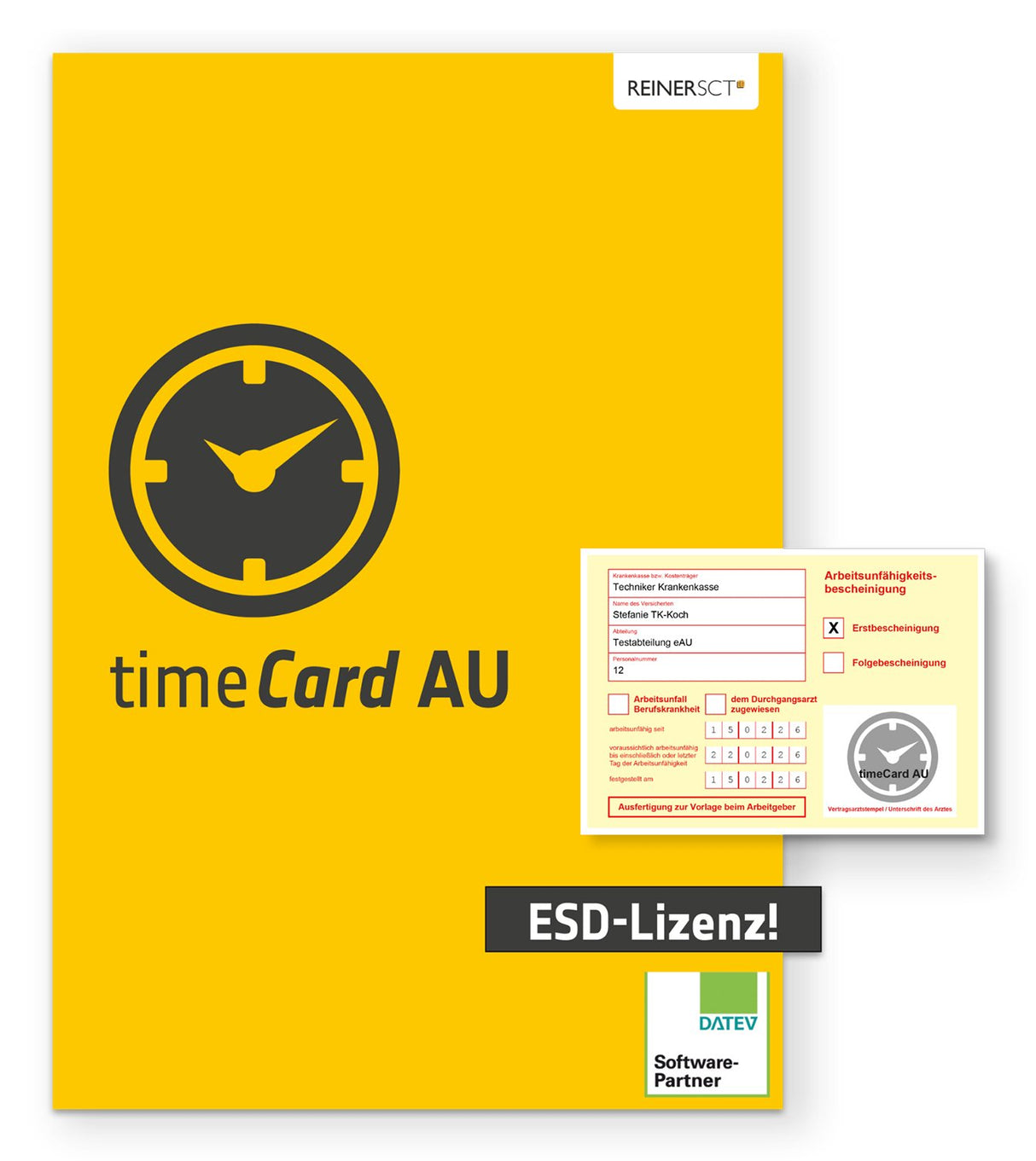 EAN 4011170084772 - Reiner SCT timeCard AU, 250 employees, ESD, 1 year Comercial 1 licencia(s) Descarga electrónica de softwa imagen 1