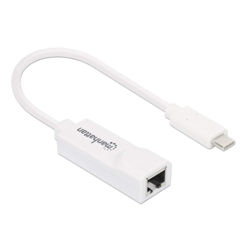 Manhattan Adaptador De Usb Tipo C A Red Gigabit Usb Superspeed 3.2 Generación 1; 10/100/1000 Mbps Gigabit Ethernet